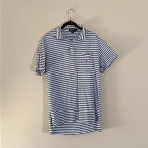 Ralph Lauren Blue & White Polo Shirt